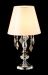 Настольная лампа Crystal Lux MERCEDES LG1 CHROME/SMOKE фото